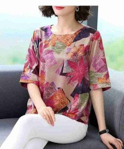 "Summer Silk Sensation: Step into Classic Elegance with Vintage-Inspired Tops!"