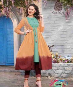Kajal Style: Eye-Catching Kurti with Koti