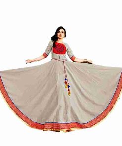 "Discover Exquisite Luxury: Premium Cotton Rayon Long Gown Patterns in Indian Kurtis"