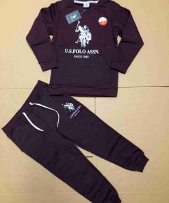 U.S. Polo Assn. Kidswear Set – Beige (2-Piece Outfit)