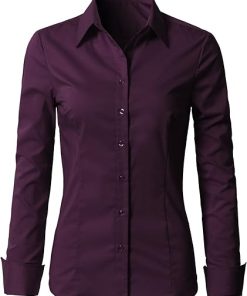 Elegant Women's Button-Down Formal Shirts –Cotton Comfort